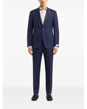 Pal Zileri Single-Breasted Notched-Lapel Suit - Blue