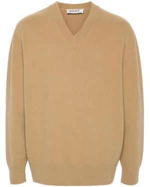 Rohe Gebürsteter Pullover - Natur