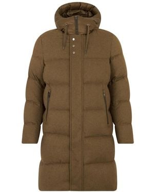 Herno Padded Hooded Coat - Natural
