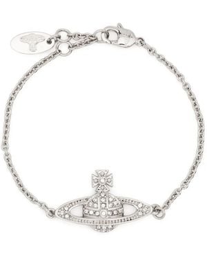 Vivienne Westwood Balbina Glass-Pearl Bracelet - White