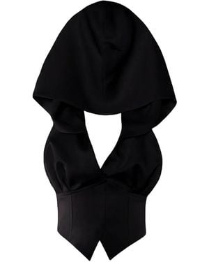 Vestiaire d'un Oiseau Libre Canotta Stile Corsetto - Nero