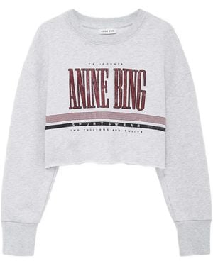Anine Bing Sudadera Corta Deportiva - Blanco