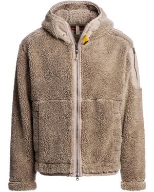 Parajumpers Fleece Hooded Jacket - Brown
