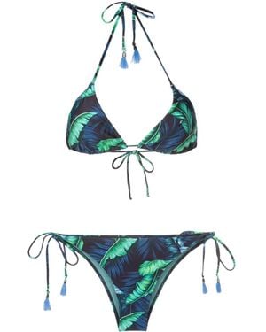 Lygia & Nanny Set Bikini Con Stampa Maya - Blu