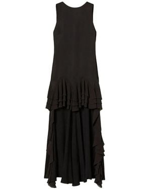 Twinset Ruffled Asymmetric Dress - Black