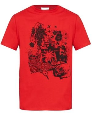 McQueen Camiseta Con Estampado Gráfico - Rojo