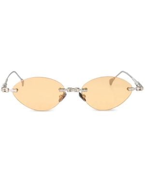 Kuboraum Maske H65 Geometric-Frame Sunglasses - Natural