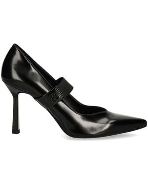 HUGO Leather Court Shoes - Black