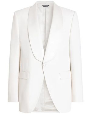 Dolce & Gabbana Blazer À Simple Boutonnage - White