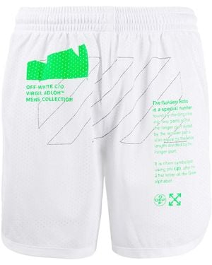 Off-White c/o Virgil Abloh Shorts Running Arch Shapes - Verde