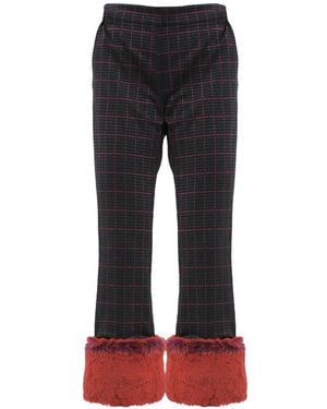 Viktor & Rolf Check-Pattern Pants - Black