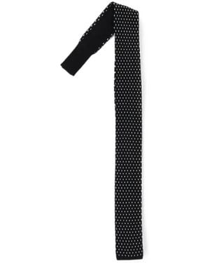 Corneliani Corbata Cc Collection En Jacquard - Negro