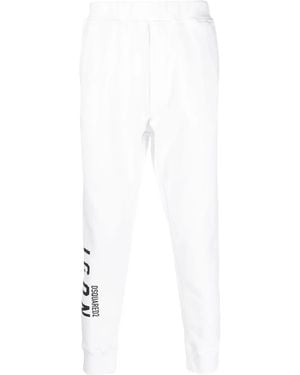DSquared² Icon Logo-Print Track Trousers - White