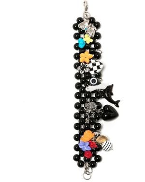 Amir Slama Multi-Charm Bead Bracelet - White