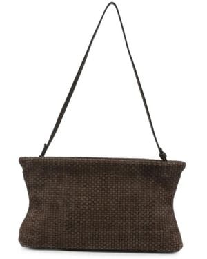 Marsèll Dipi Woven-Design Clutch Bag - Brown