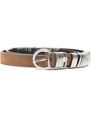 FEDERICA TOSI Ring buckle belt - Weiß