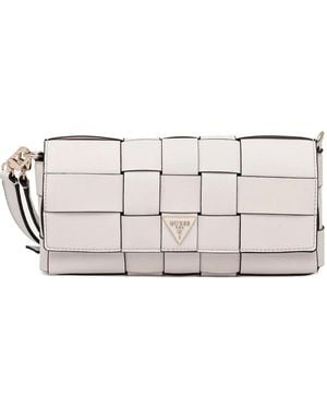 Guess Maylee Clutch Bag - Natural