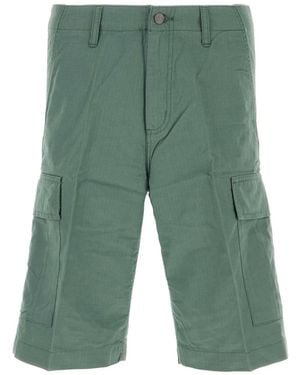Carhartt Logo-Patch Cargo Shorts - Green
