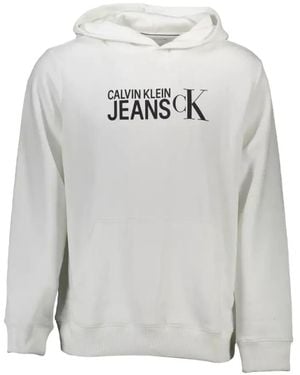 Calvin Klein Logo-Print Hoodie - Grey
