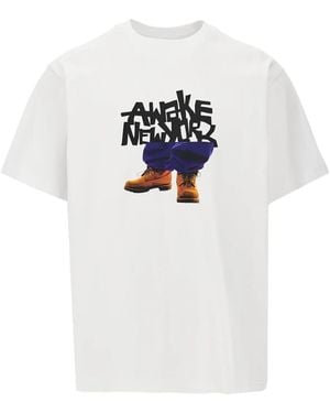 AWAKE NY グラフィック Tシャツ - ホワイト