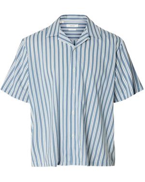 SELECTED Printed Shirt - Blue
