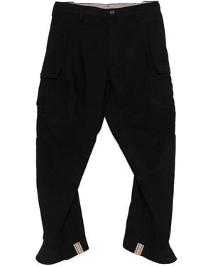 Ziggy Chen Cargo Straight-Leg Trousers - Black