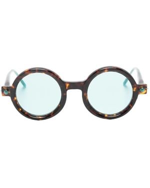 Kuboraum Maske P1 Round-Frame Sunglasses - White