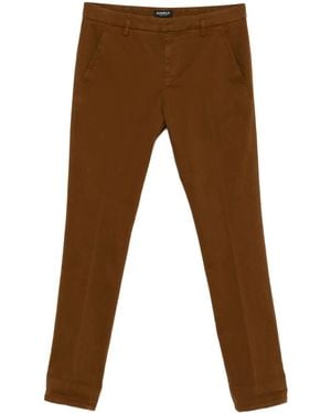 Dondup Cotton Twill Trousers - Brown