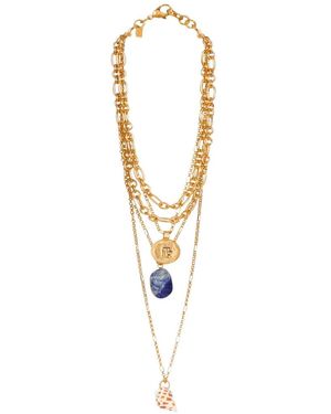 Balmain Multi-Charms Necklace - White