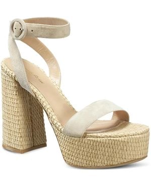 Gianvito Rossi Woven Platform Sandals - Natural