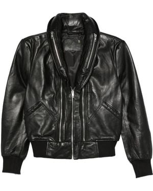 R13 Giacca Con Doppia Zip - Nero