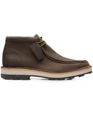 Clarks Corston Wally Waterproof Boots - Marrone
