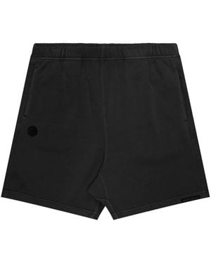 Aape By A Bathing Ape Logo-Embroidered Cotton Shorts - Black