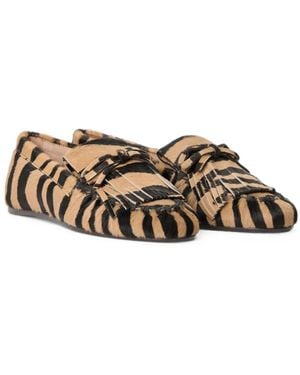 Stuart Weitzman Britt Fringe Loafers - Multicolor