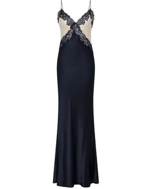 Rebecca Vallance Aumoe Maxikleid Aus Spitze - Blau