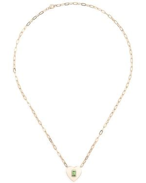 Roxanne First 14Kt Heart Garnet Necklace - Natural