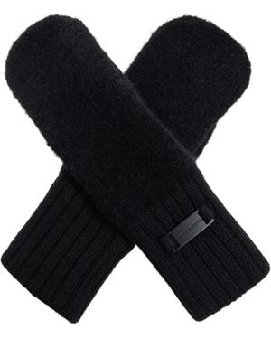Canada Goose Ribbed-cuff Alpaca-wool Gloves - ブラック