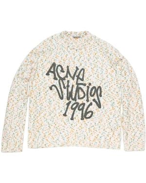 Acne Studios Printed Sweater - White