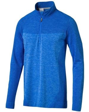 PUMA Zip-Neck Sweatshirt - Blue