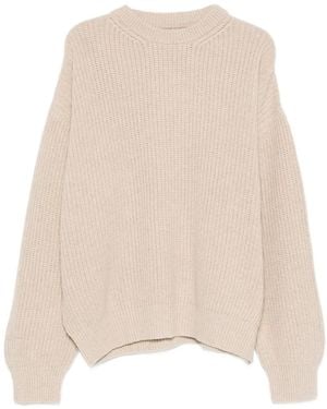 LC23 Gerippter Pullover - Natur