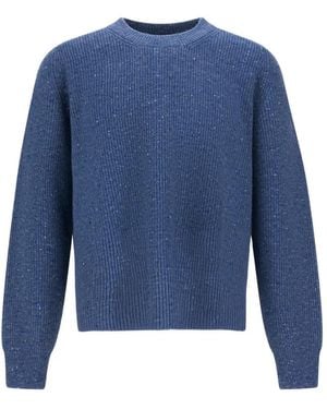 Herno Maglione A Coste - Blu