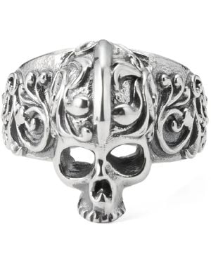 Emanuele Bicocchi Large Skull Ring - Metallic