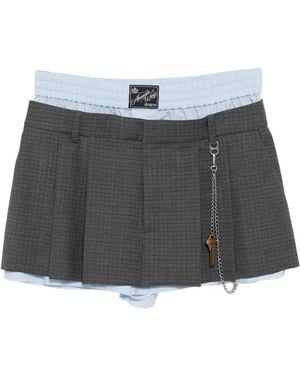 Alexander Wang Chain Pleated Skorts - Grey