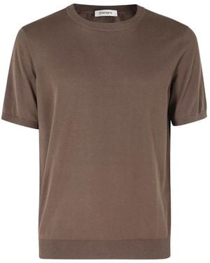 Kangra Knitted T-Shirt - Brown