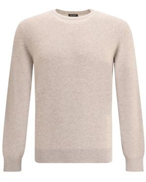 ZEGNA Pull À Col Rond - Blanc