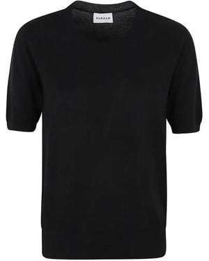 P.A.R.O.S.H. Short-Sleeved Crew-Neck Jumper - Black