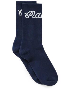 Malbon Golf Bon Script Socks - Blue