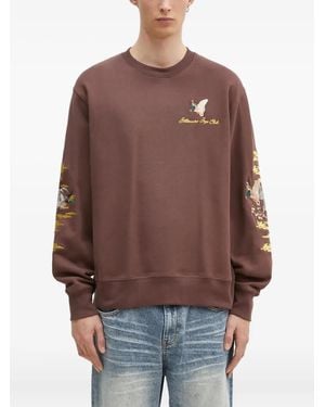 BBCICECREAM Sweatshirt Mit Entenstickerei - Braun