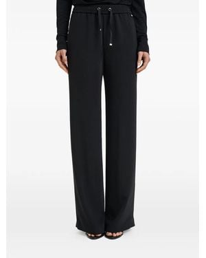 Herno Drawstring Elasticated-Waist Trousers - Black