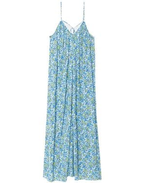 Zadig & Voltaire Ristym Floral-Print Maxi Dress - Blue